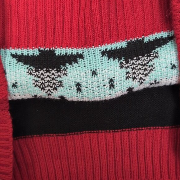 Urban Heritage Ugly Christmas Sweater Sequin Penguin Fair Isle Festive Holiday - Picture 8 of 10